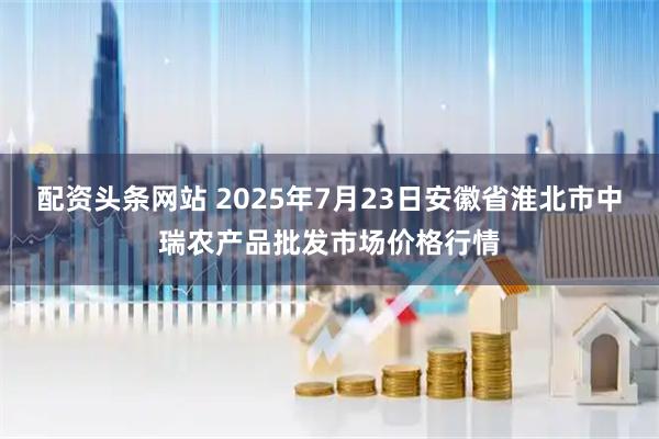 配资头条网站 2025年7月23日安徽省淮北市中瑞农产品批发市场价格行情